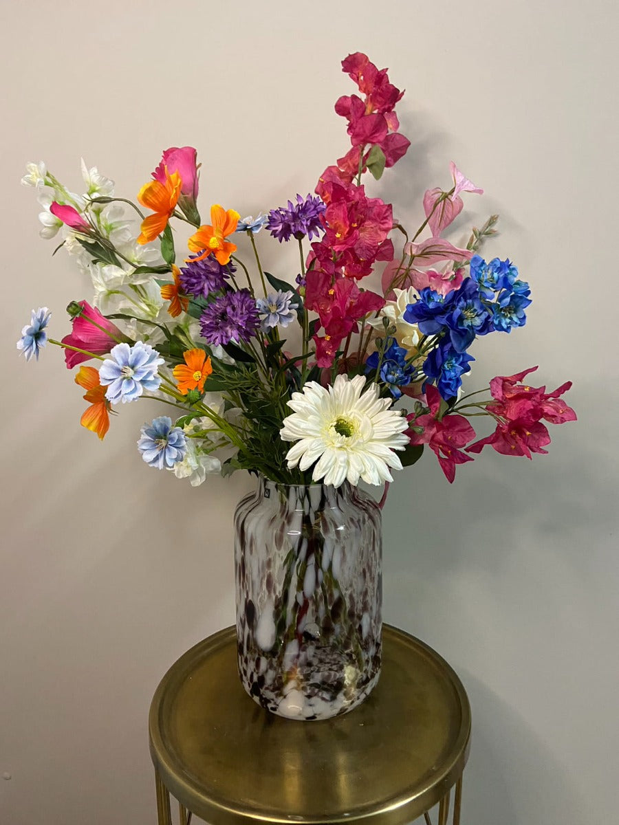 Complete set dot | vaas met prachtige zijden bloemen