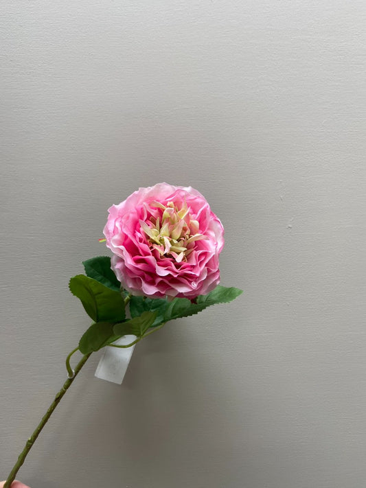Pioen roos roze zijdenbloem / kunstbloem