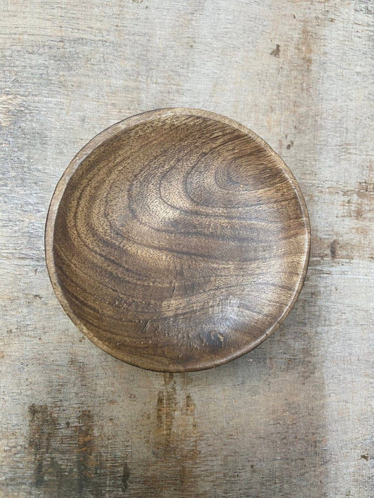 Okrągła drewniana miska