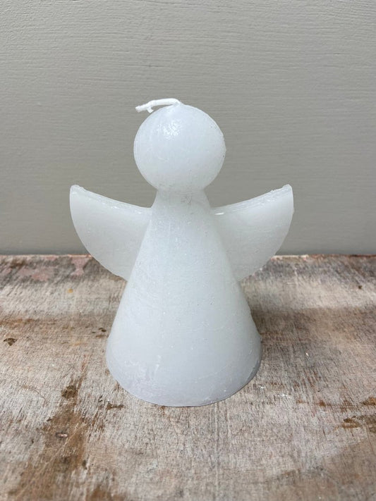 Bougie Ange de Noël blanc