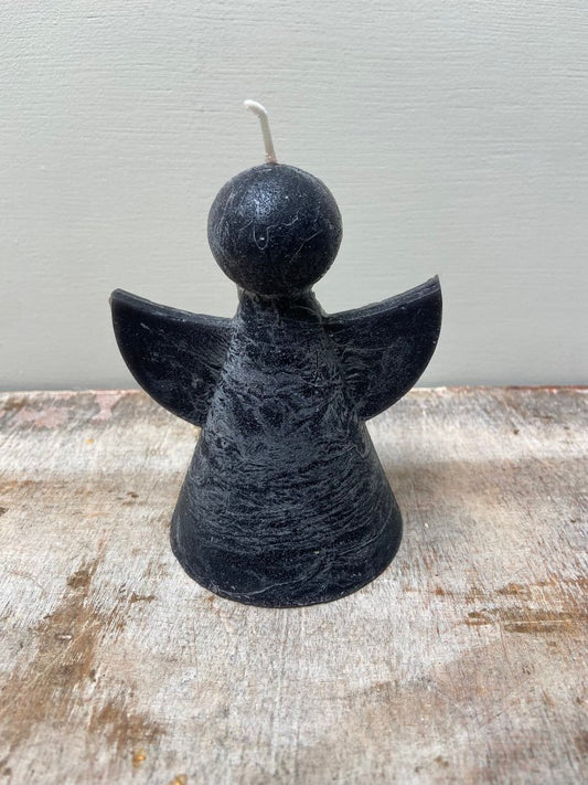 Bougie Ange de Noël noir
