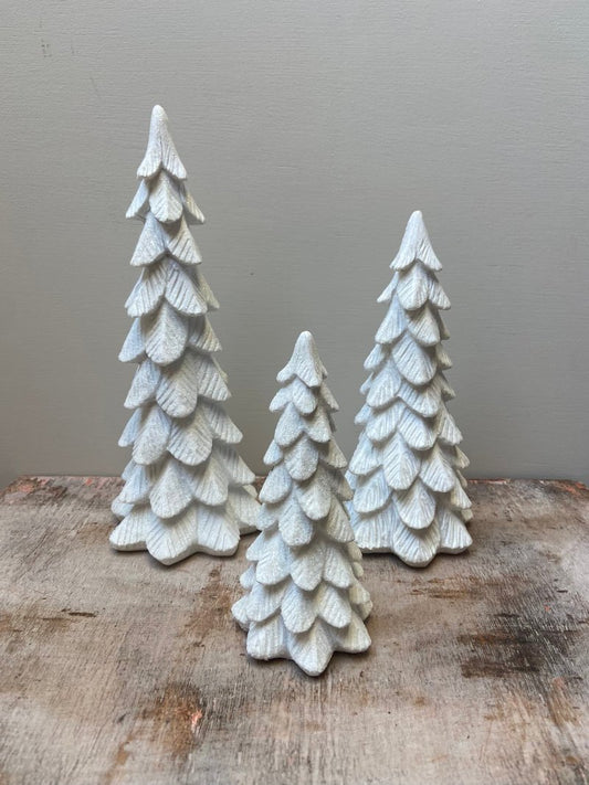 Choinka błyszcząca, biała