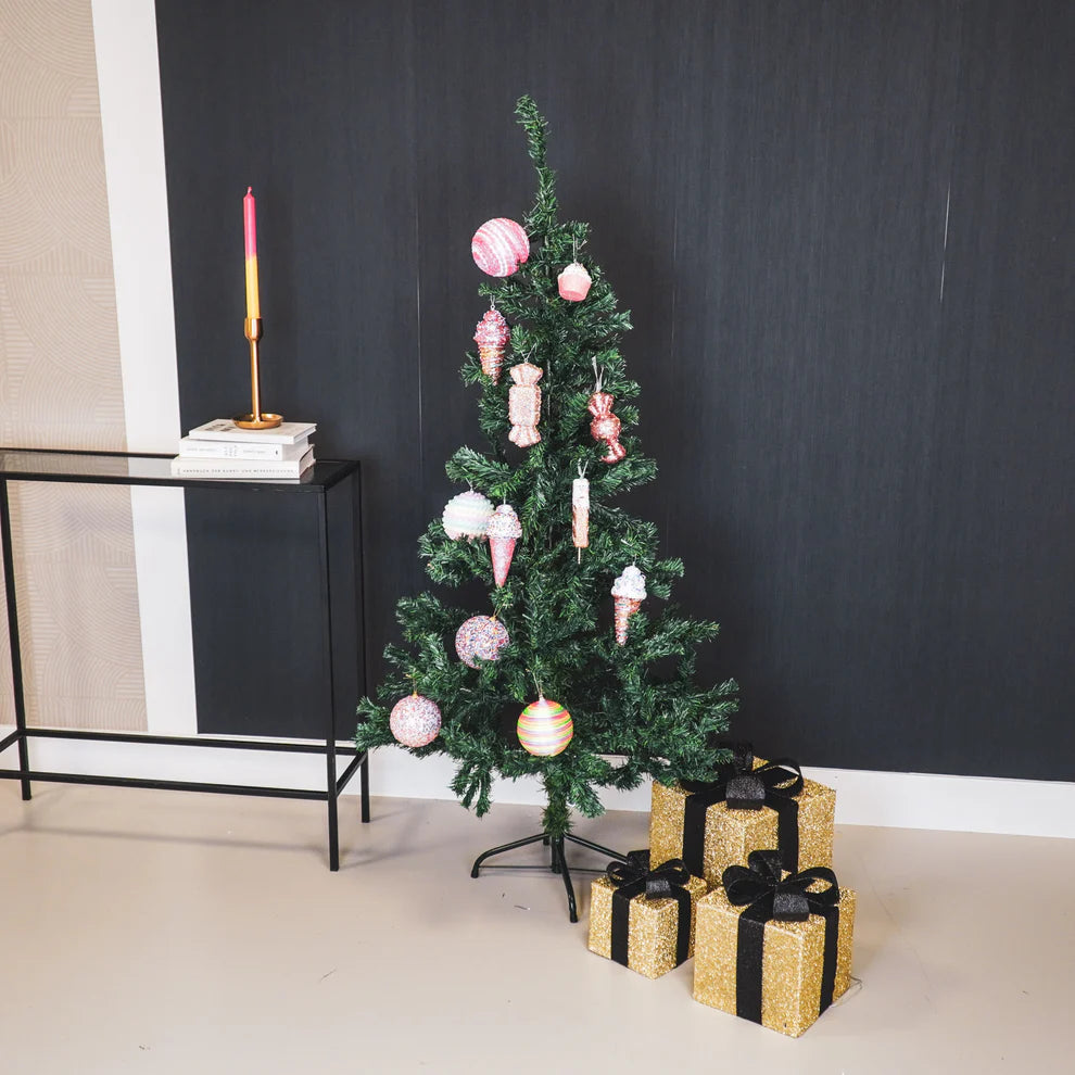 Kerstcadeau dozen - Goud / zwart