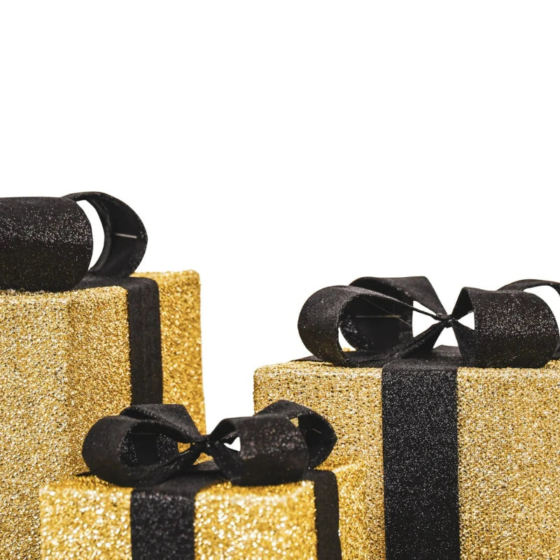 Kerstcadeau dozen - Goud / zwart