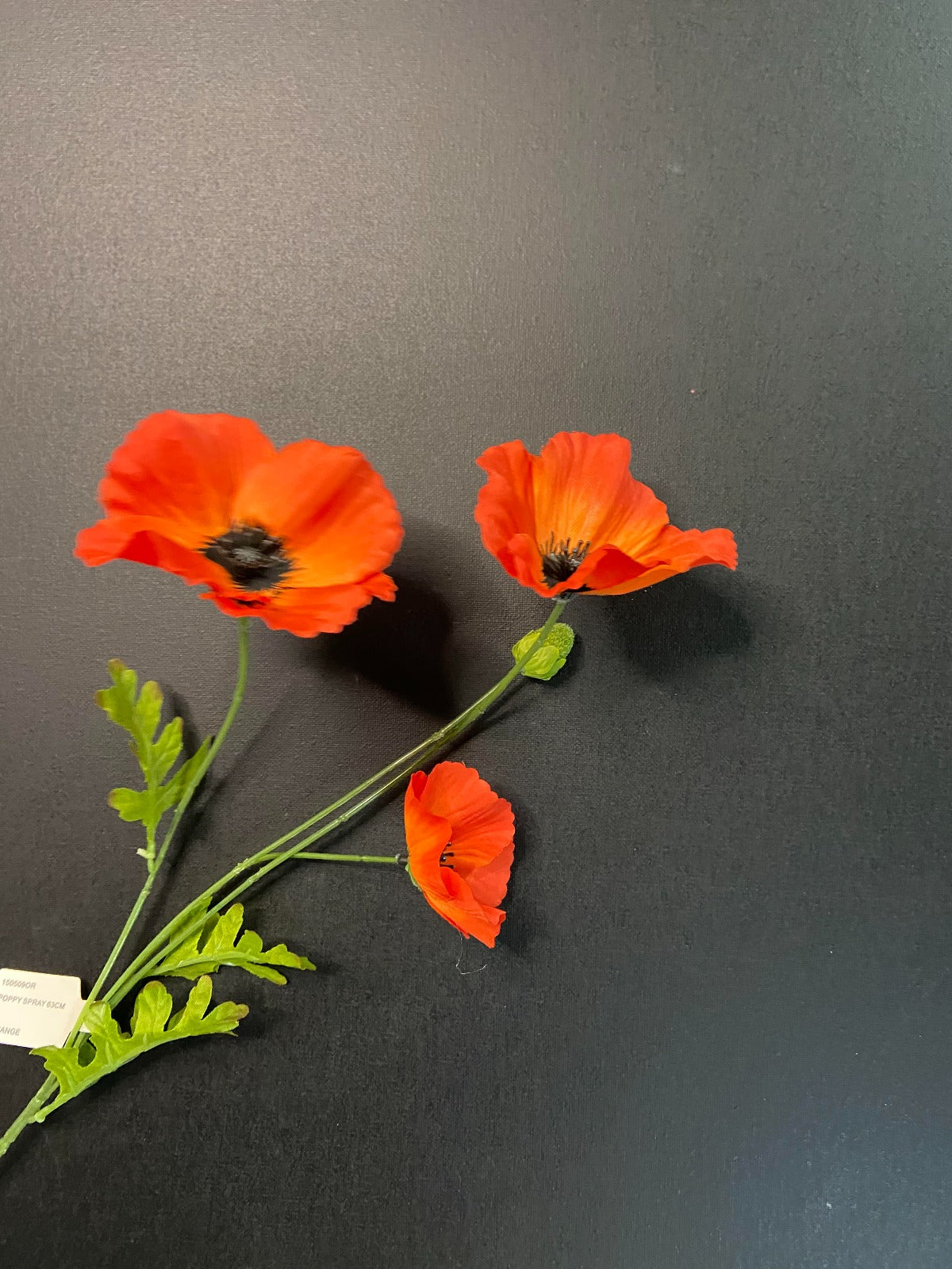 Künstliche Blume Mohn orange/rot – Sisi Living