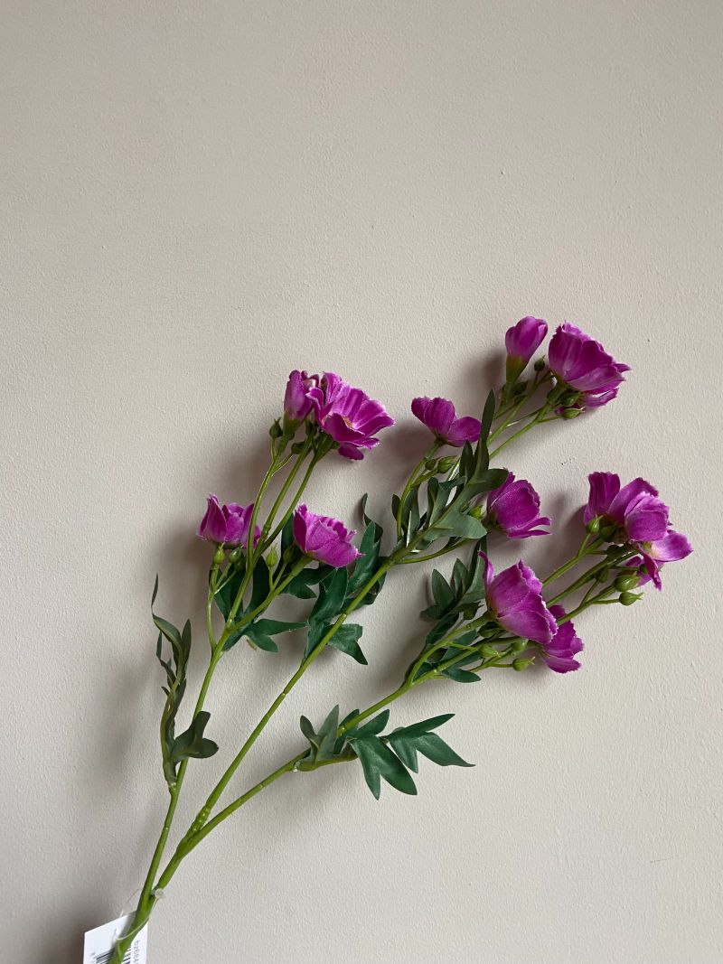 Kunstbloem klaproos paars