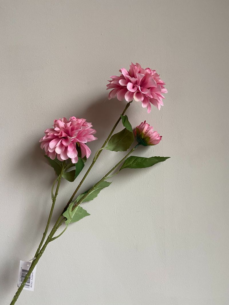 Kunstbloem Dahlia licht roze | 75