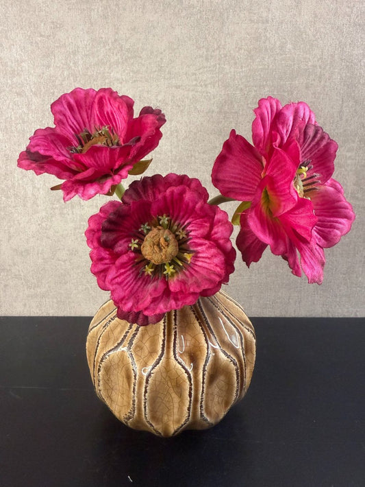 Mini sztuczny bukiet Róża | łącznie z wazonem