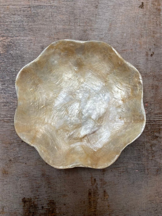 Miska Shell w kolorze złotym