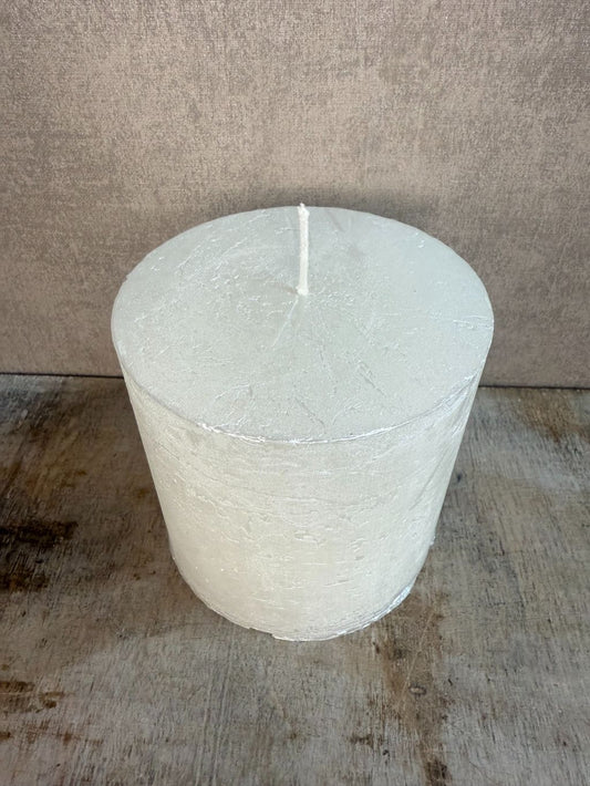 Stompkaars parelmoer wit