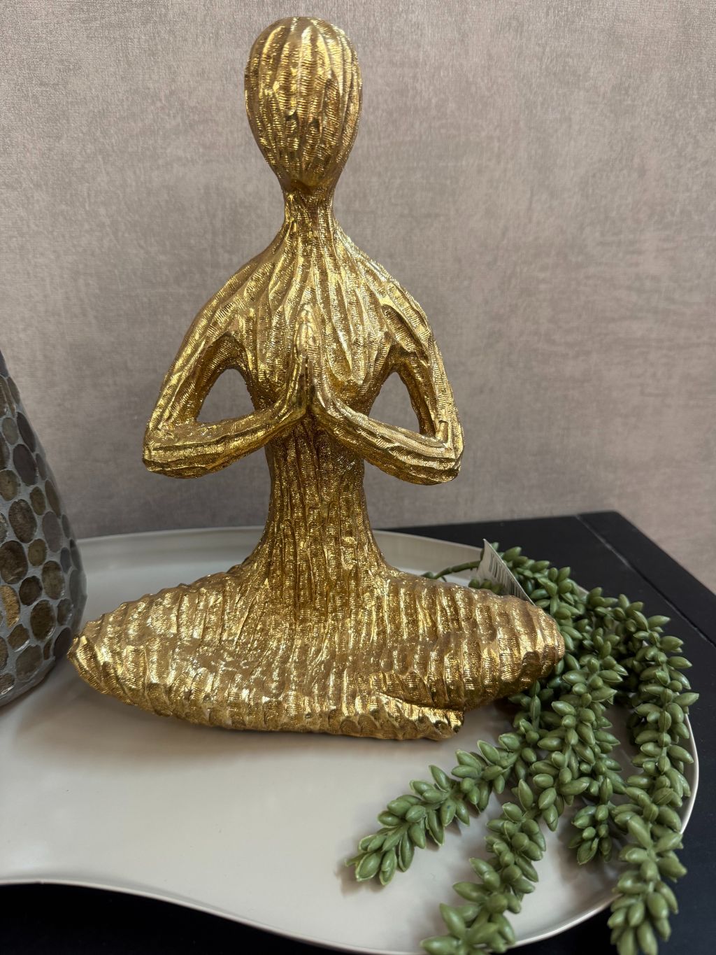 Gouden Yoga beeldje