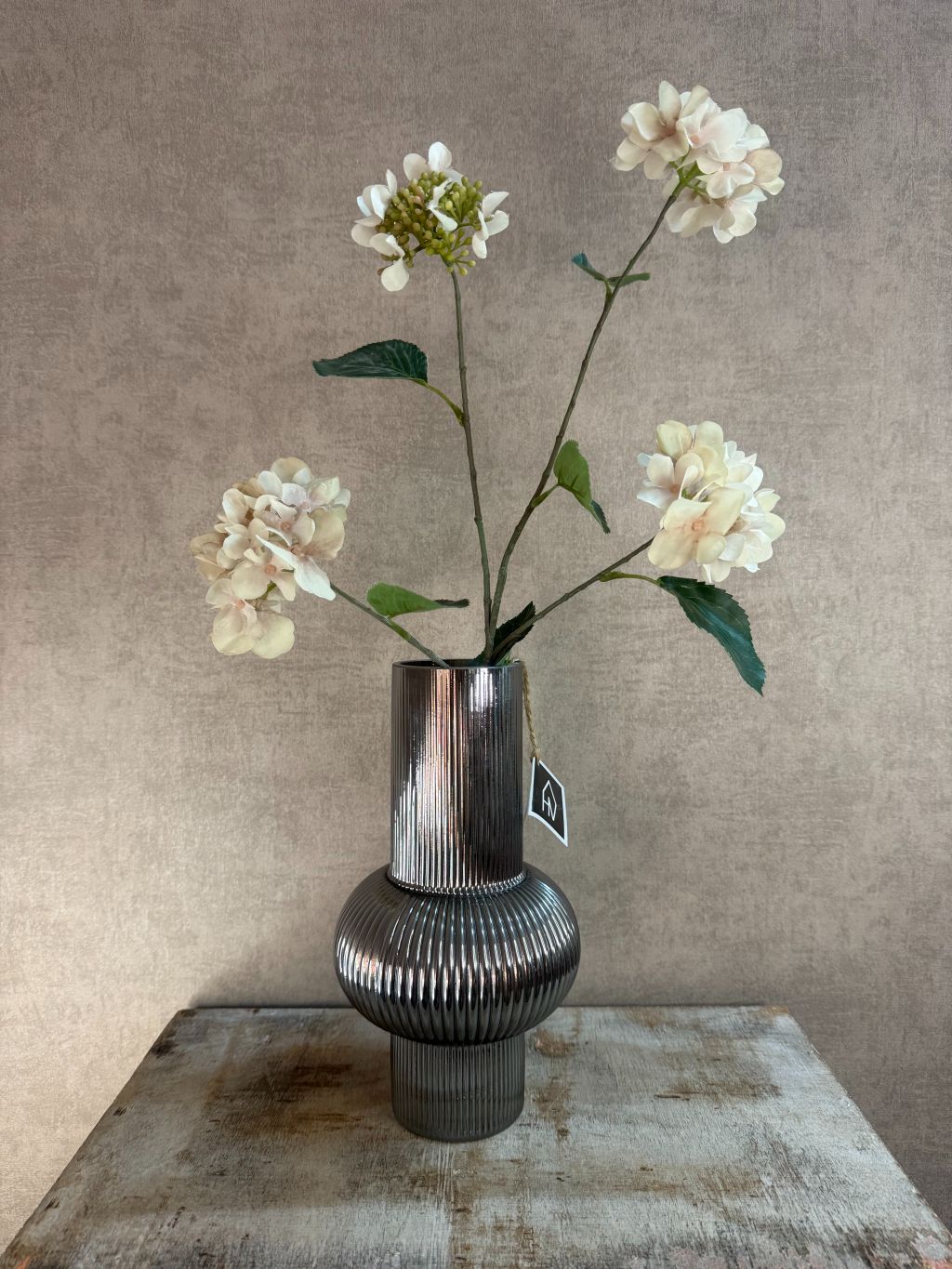 Wazon Smokey żebrowany