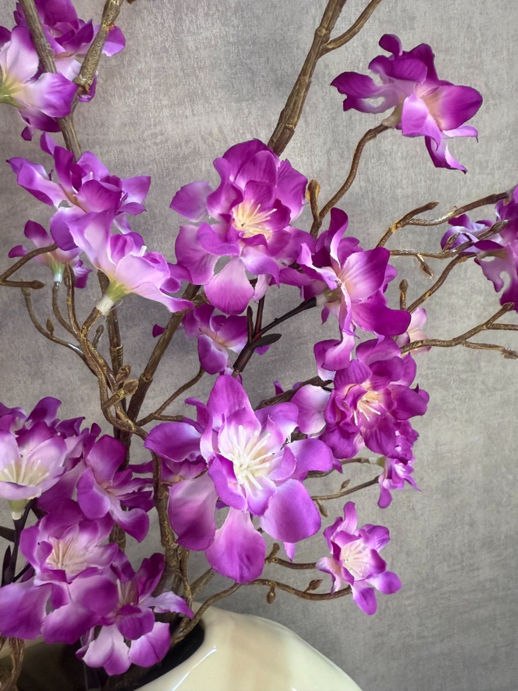 paarse kersenbloesem takken