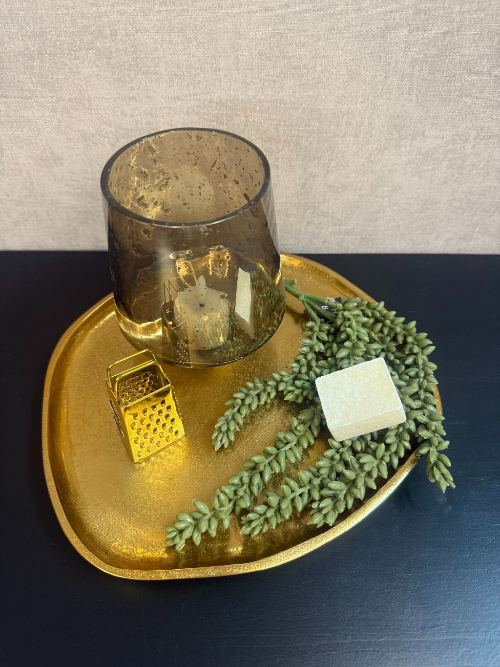 Organiczna taca Sandy | Złoto