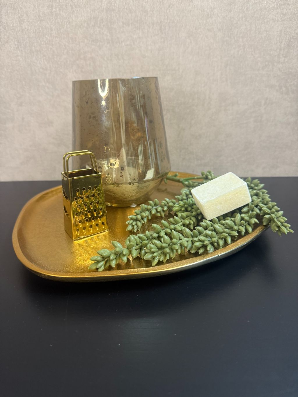 Organiczna taca Sandy | Złoto