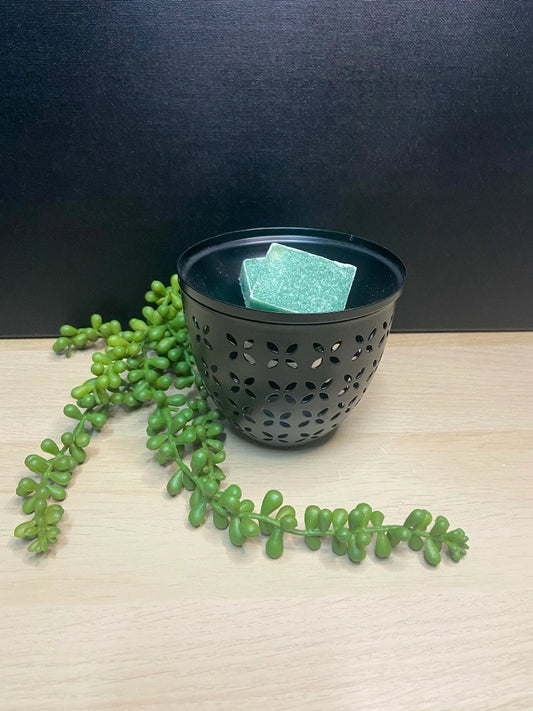 geurbrander flower zwart met aaccessoires