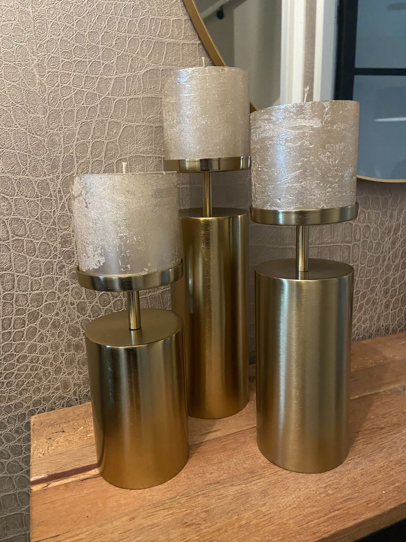 gouden kaarsen met kaarsen deco