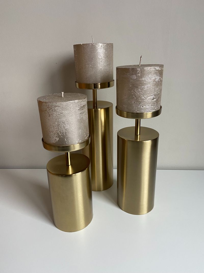 gouden kandelaren met kaars