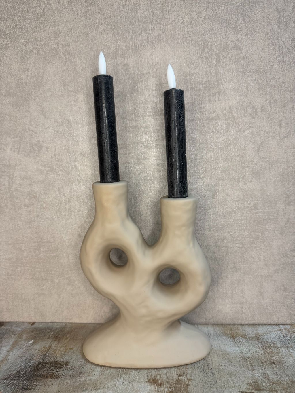 Świecznik Katia | Beżowy