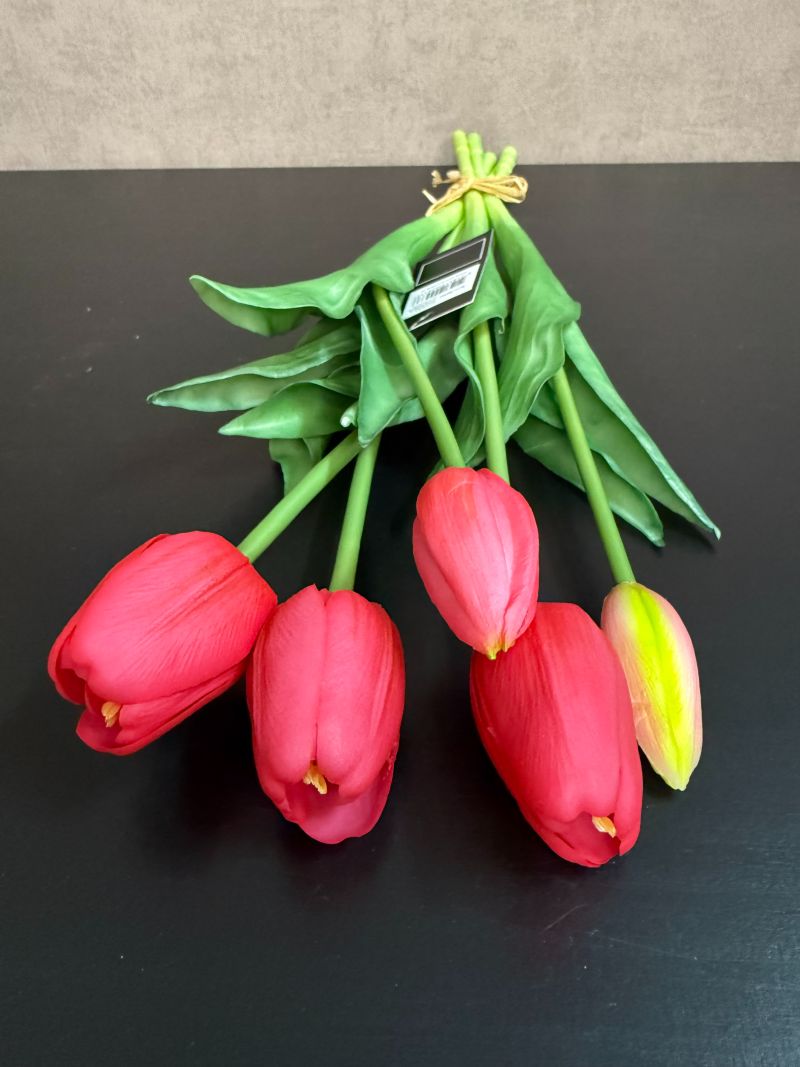 Kunst tulpen fuchsia real touch