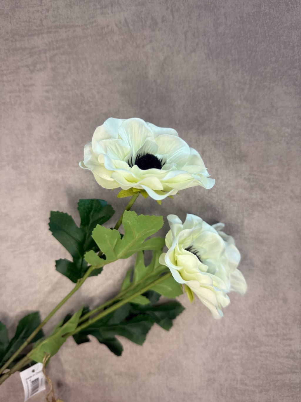 Kunstbloem Anemoon crème