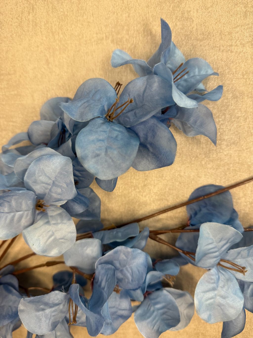 Kunstbloem Bougainville blauw