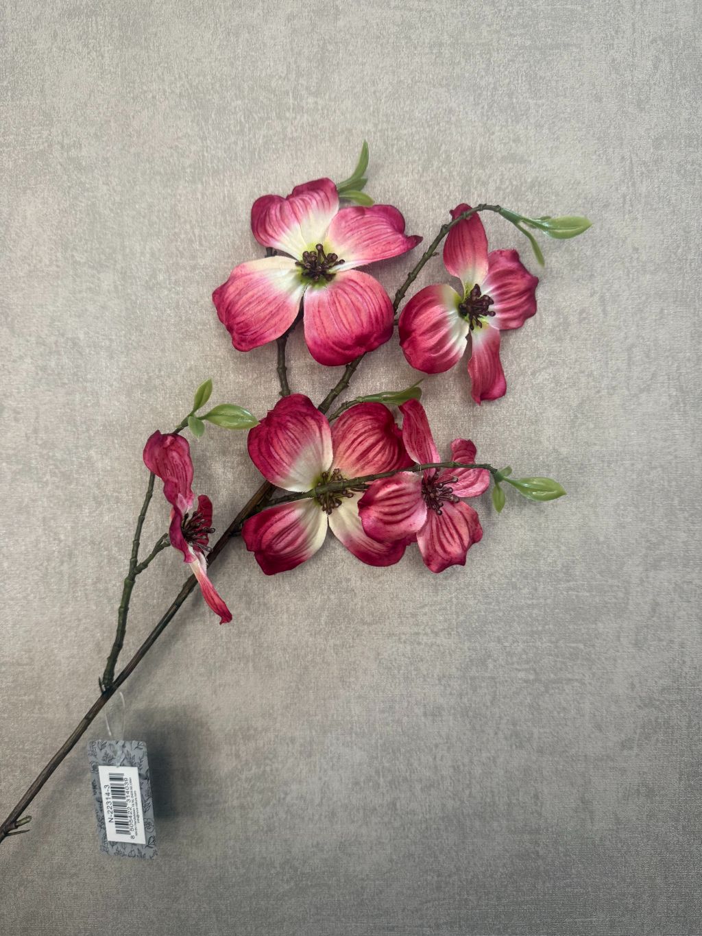Kunsttak dogwood roze rood