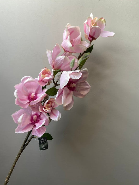 Artificial branch magnolia pink