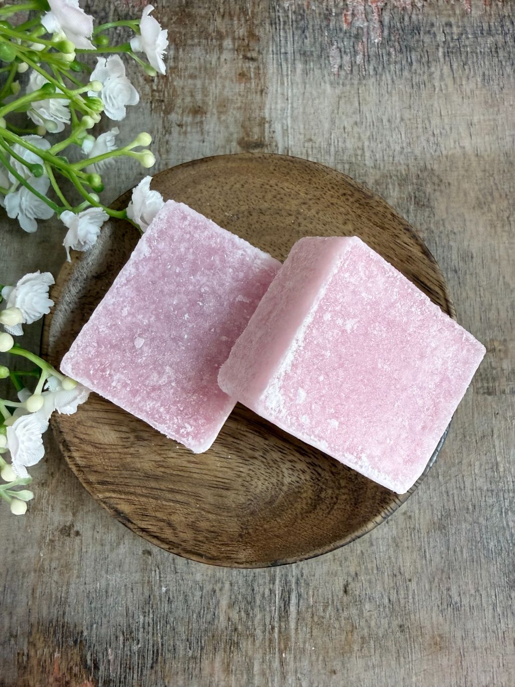 Kostka bursztynowa Różowa Orchidea