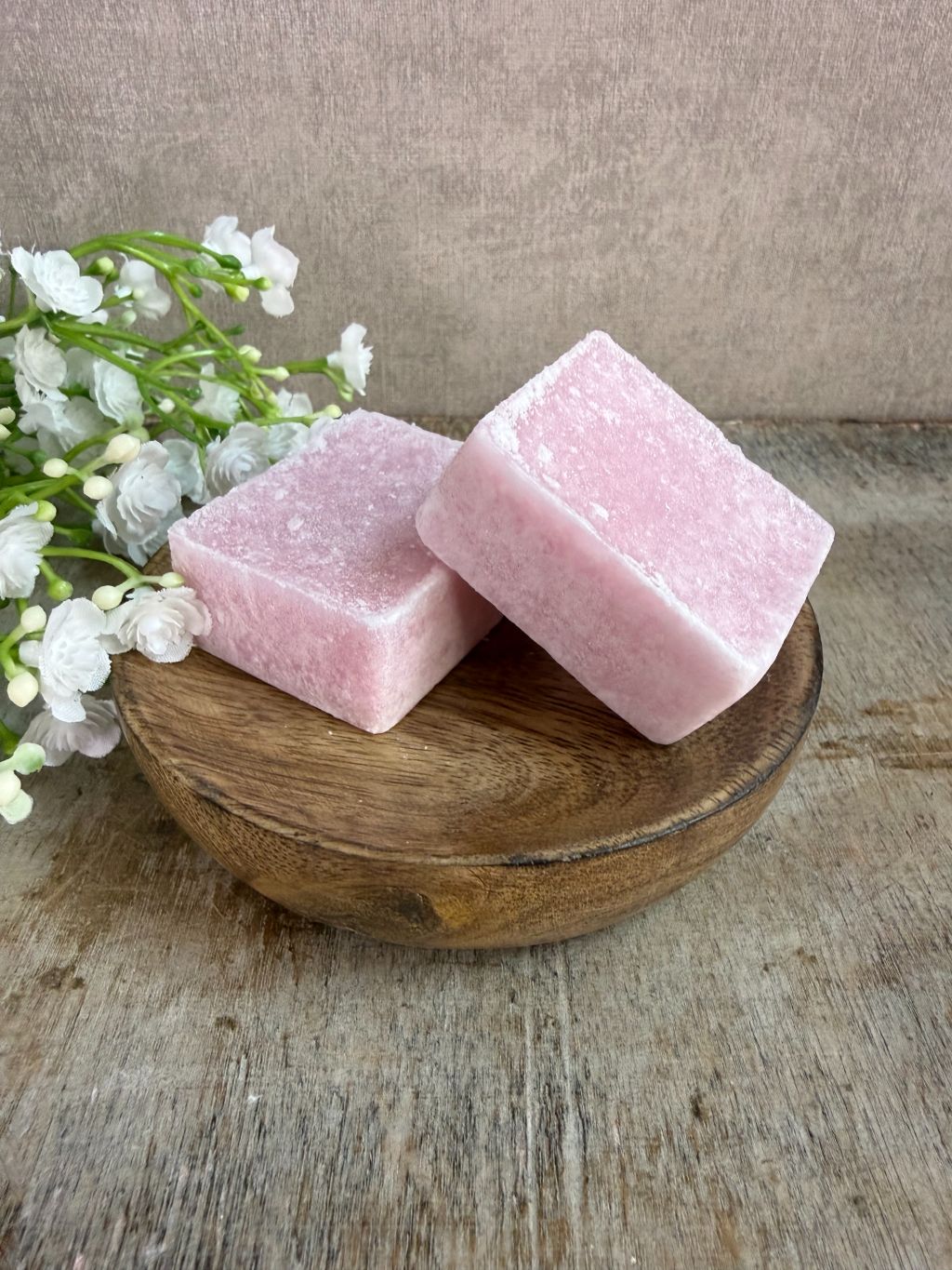 Kostka bursztynowa Różowa Orchidea