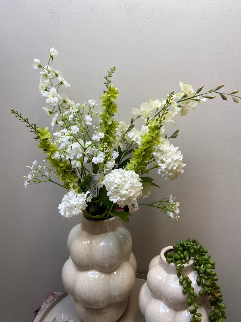 Decocatie set met dienblad, bubbel vazen en accessoires