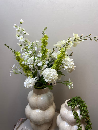 Decocatie set met dienblad, bubbel vazen en accessoires