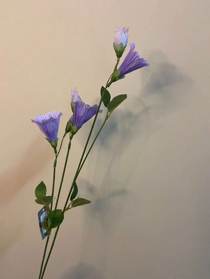 Campanula lila zijden bloem / kunstbloem