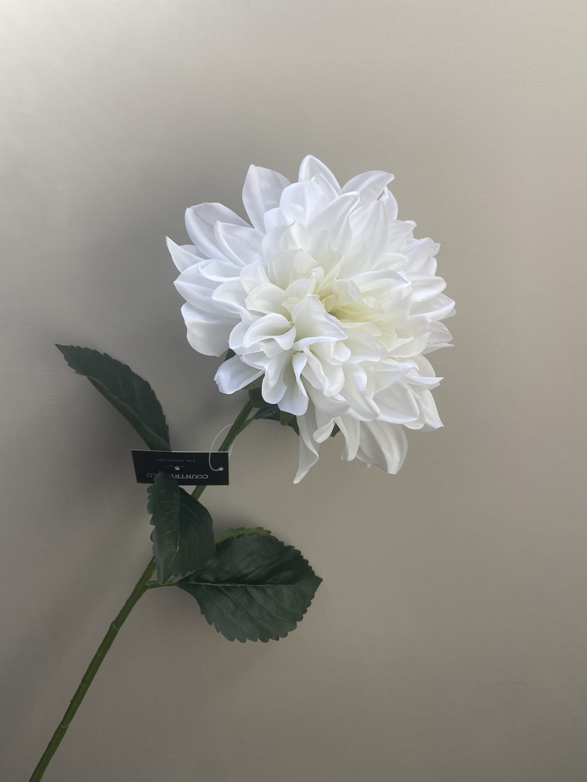 Kunstbloem dahlia wit XL