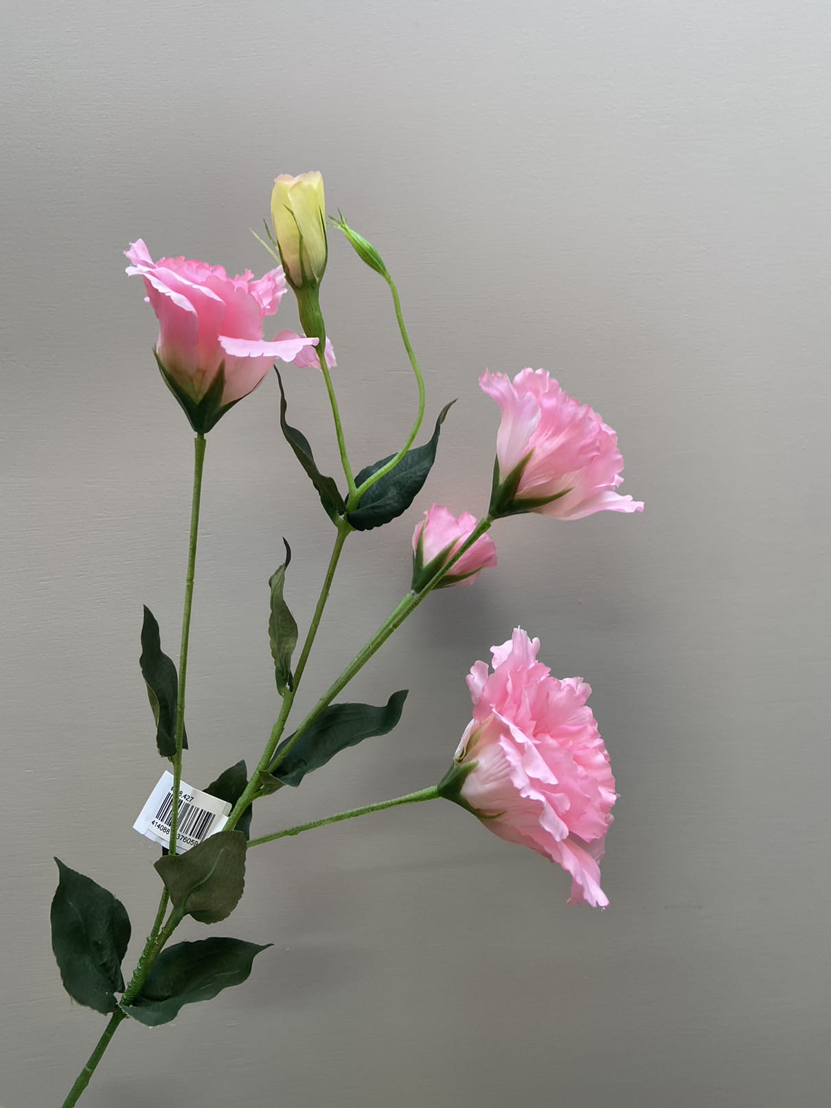 Kunstbloem, lisianthus, roze