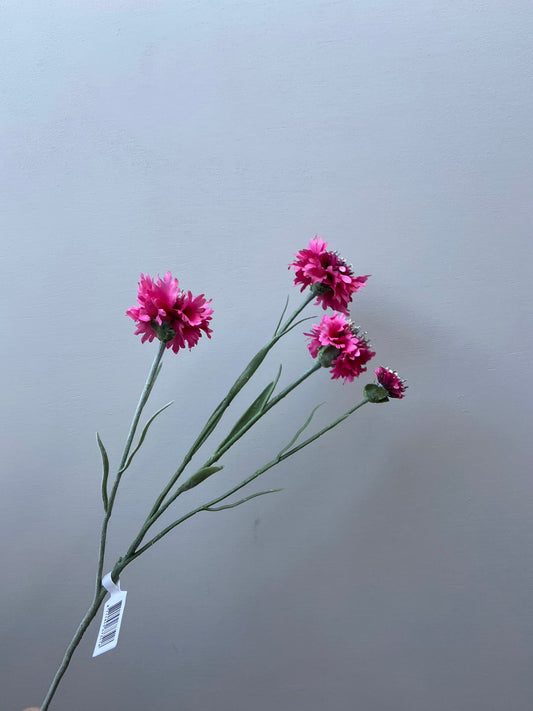 Kunstbloem cornflower roze