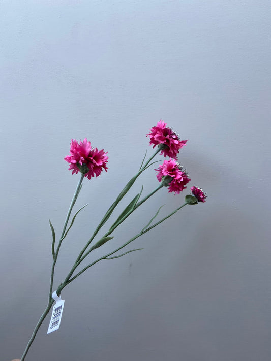 Artificial flower cornflower pink