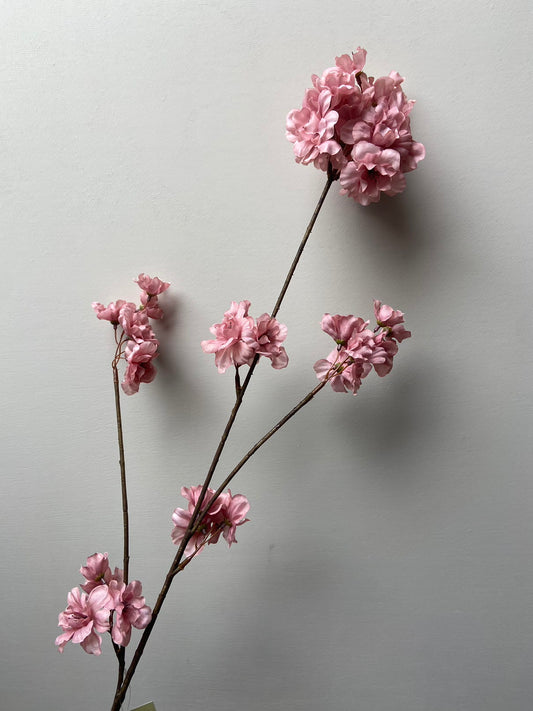 Artificial flower Prunus old pink