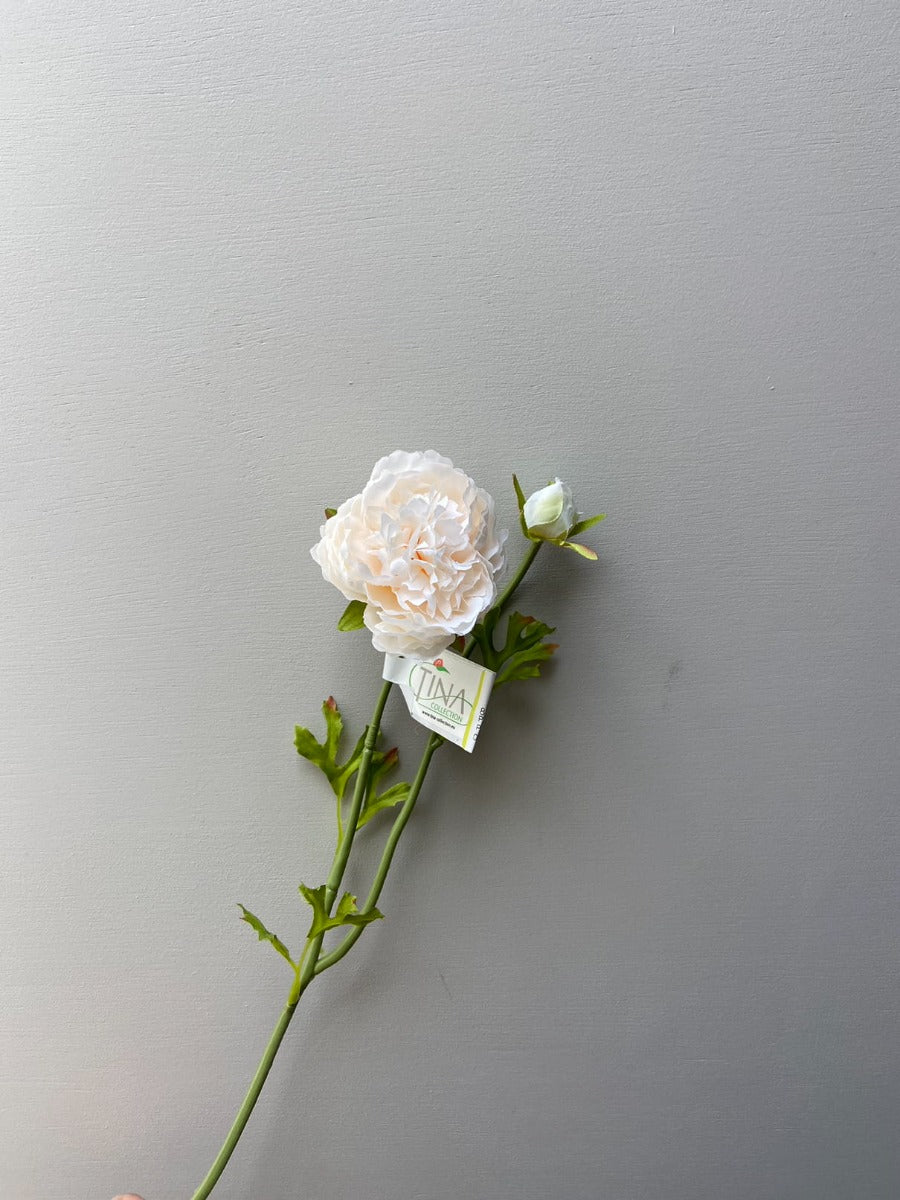 Artificial flower Peony cream