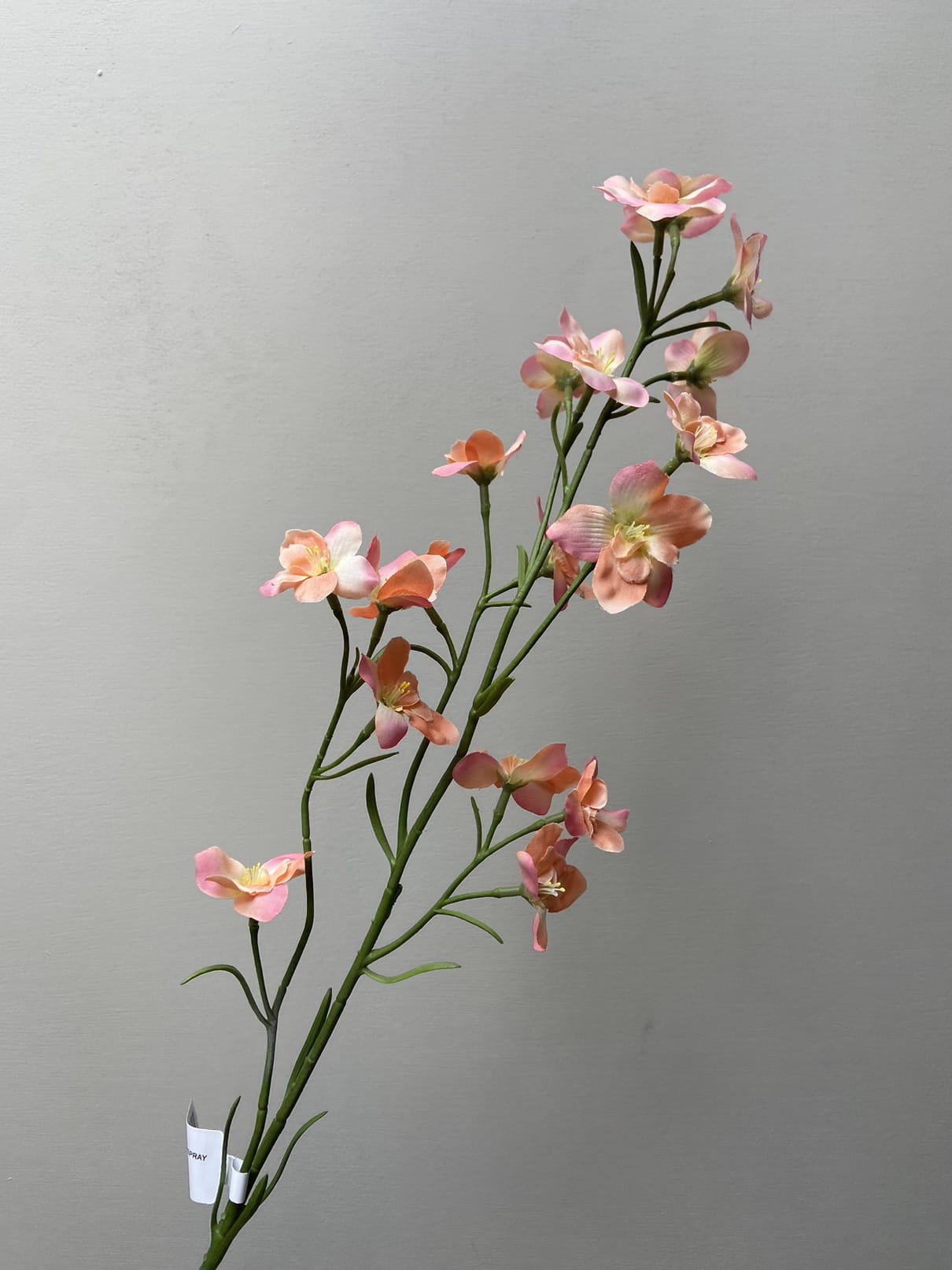 Artificial flower Larkspur peach