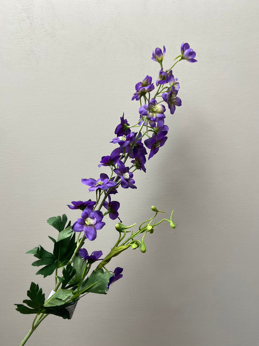 Artificial flower Delphinium dark purple