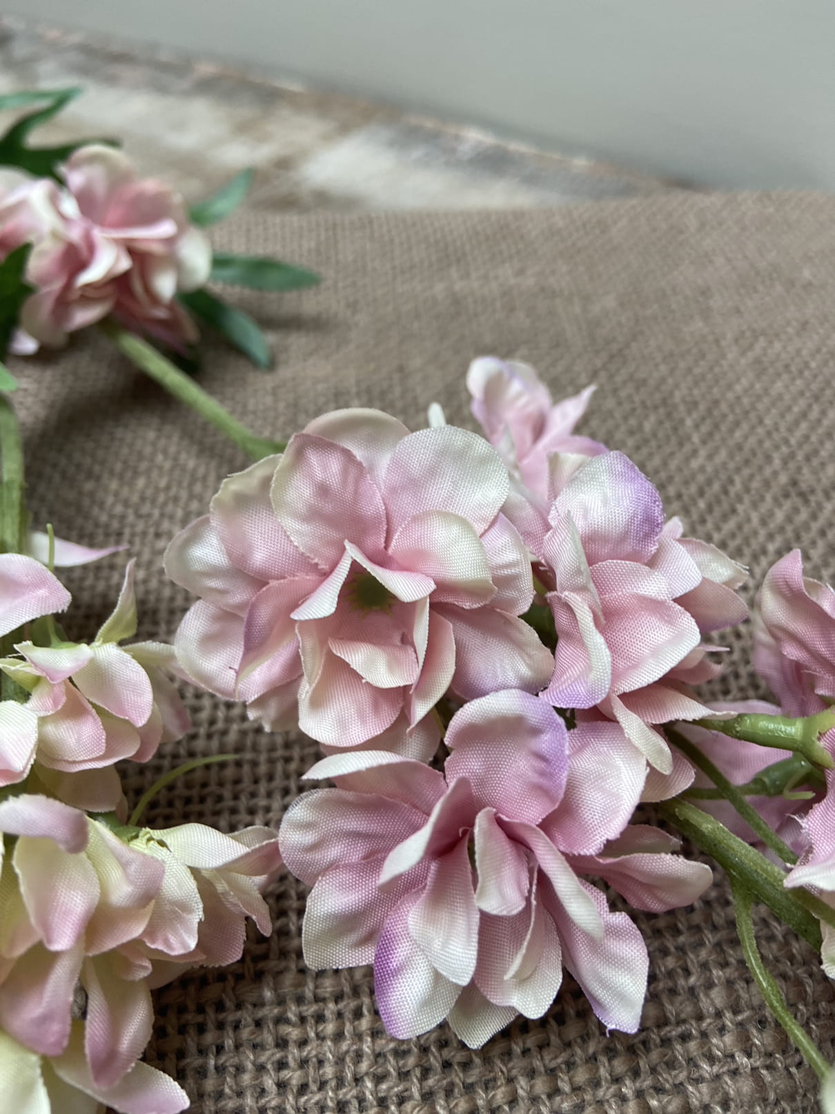 Artificial flower Delphinium old pink