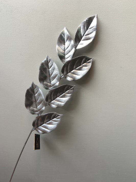 Artificial Branch Leaf Silver