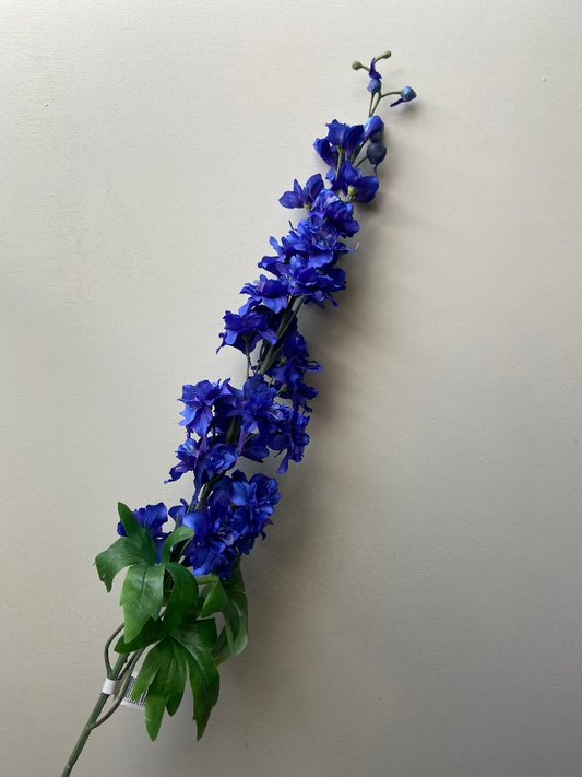 Kunstig blomst Delphinium kongeblå hud