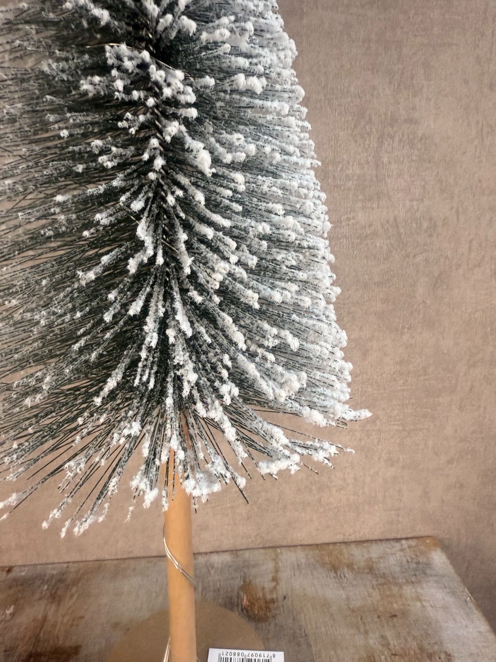 Kleine kunst kerstboom Snow met witte sneeuwlook, 49 cm hoog, van Homebound by KY.