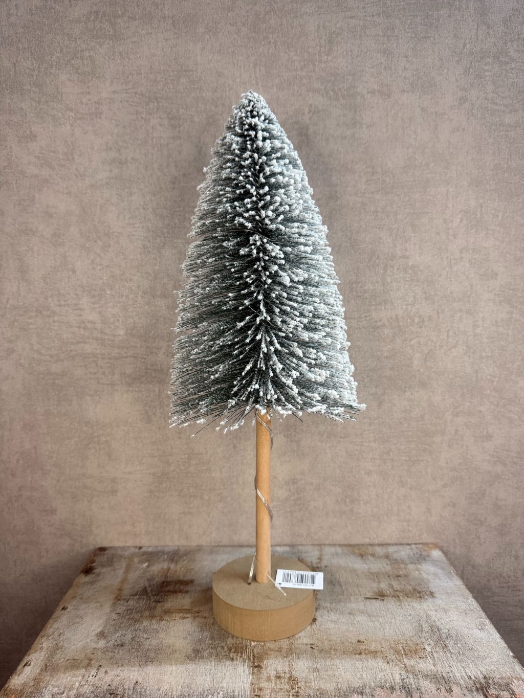 Kleine kunst kerstboom Snow met witte sneeuwlook, 49 cm hoog, van Homebound by KY.