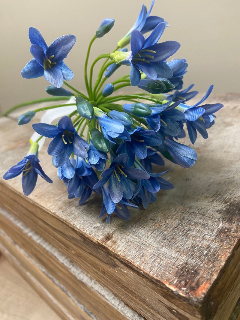 Kunstbloem Agapanthus blauw