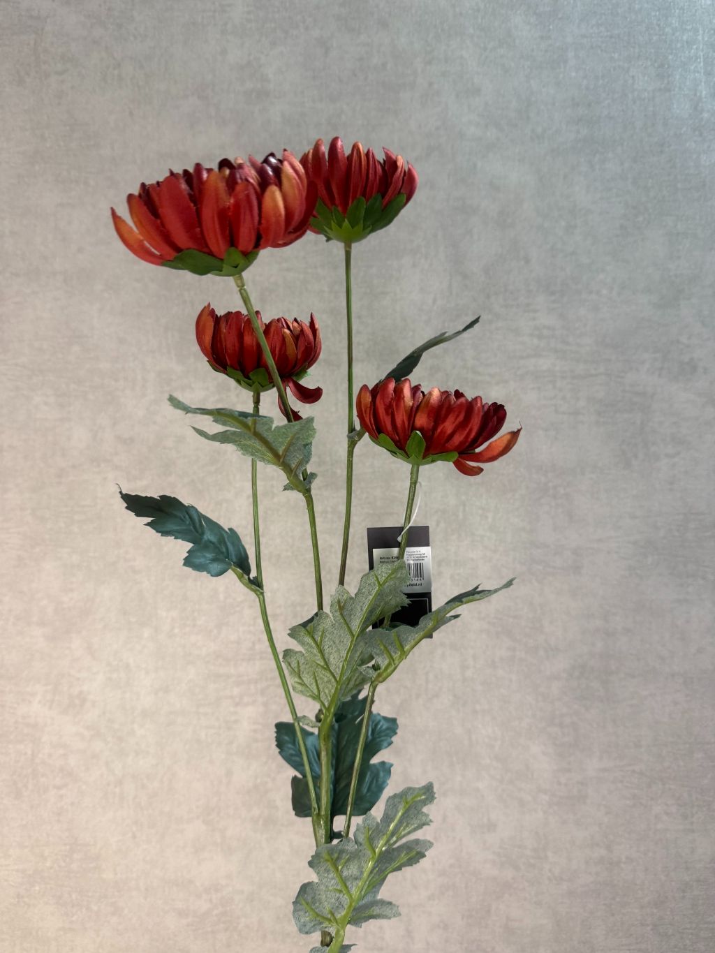 Kunstbloem Chrysant roest – levensechte kunstbloem met warme koperkleurige bloemblaadjes van Countryfield.