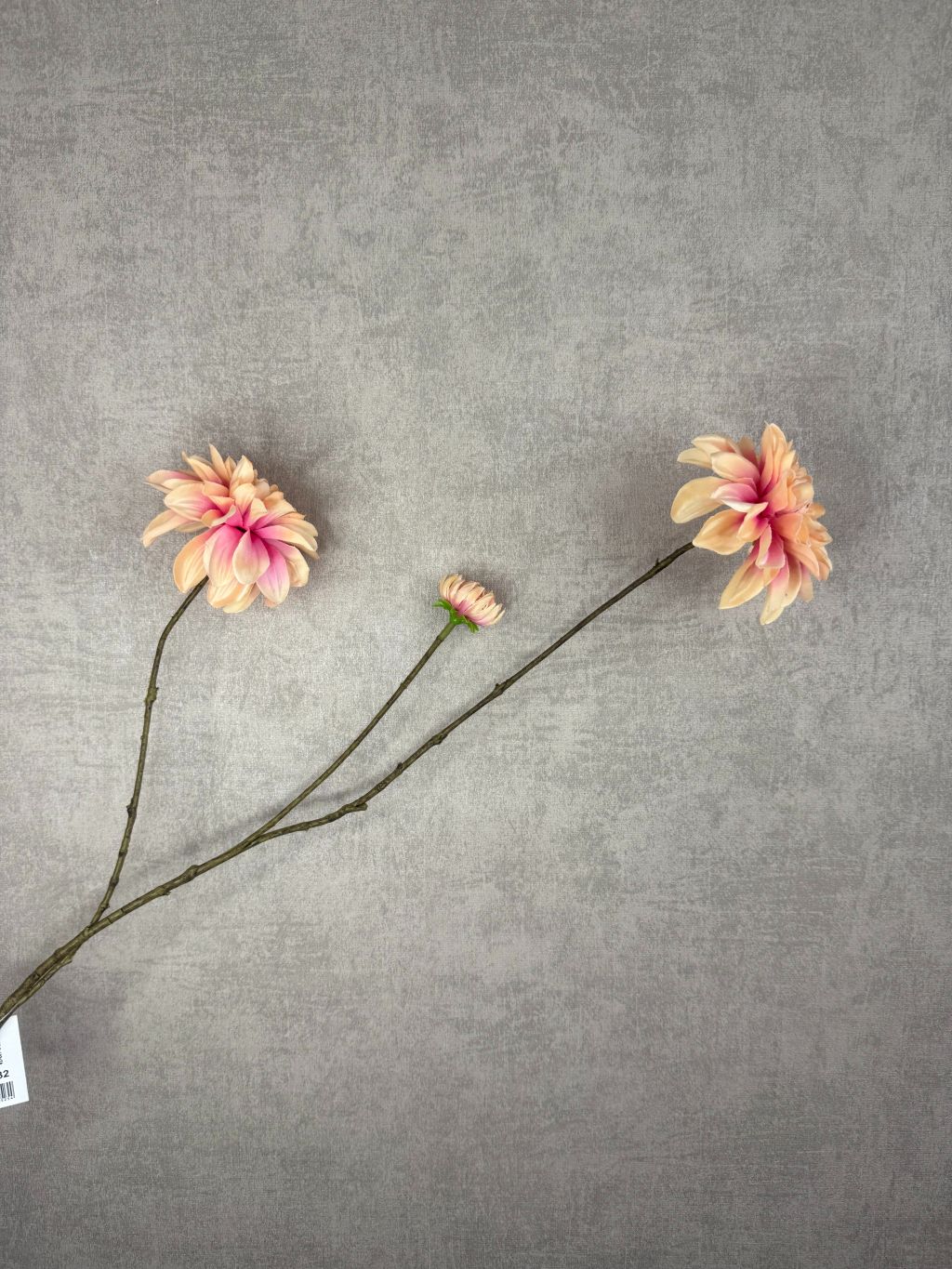Fiore artificiale Dalia | champagne/rosa