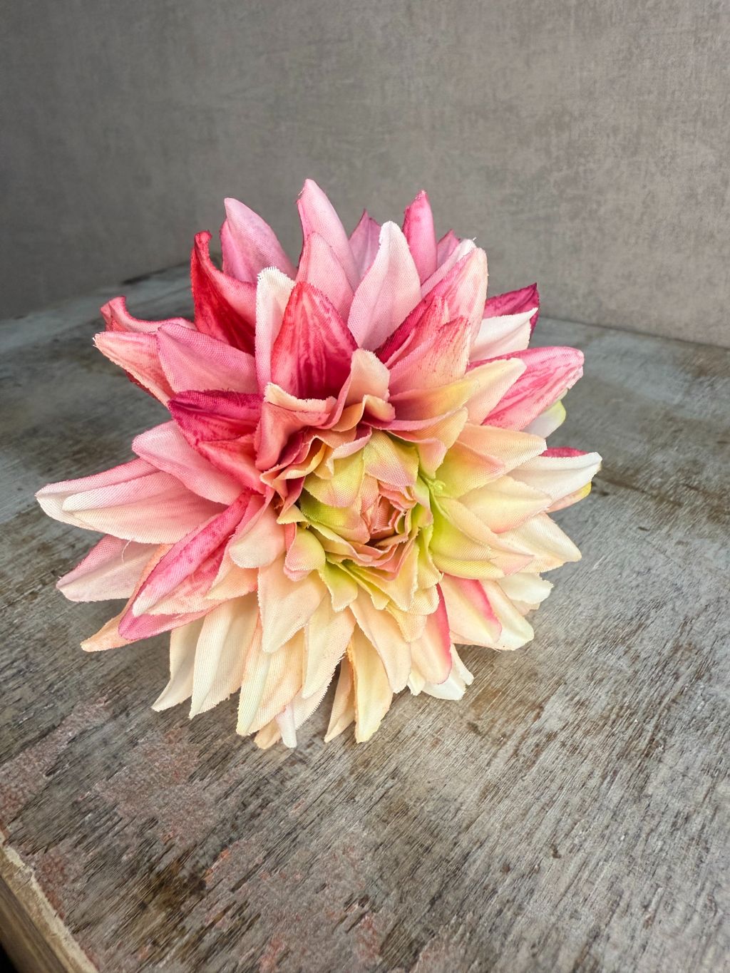 Kunstbloem Dahlia bont